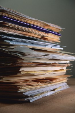 Stack of Files and Papers